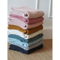 Mallino Moon Graphite Waffle Blanket