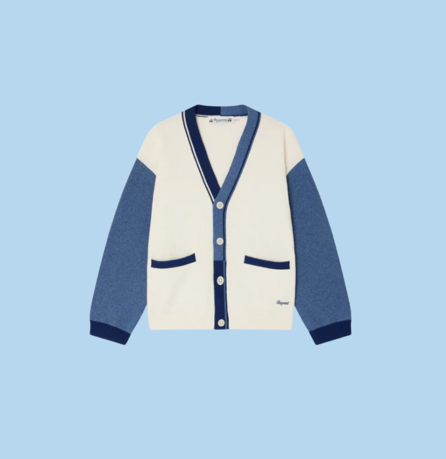 Arda Boy Off-White Knitted Romper
