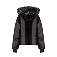 Scotch Bonnet x Ladida Black Two Toned Puffer Coat