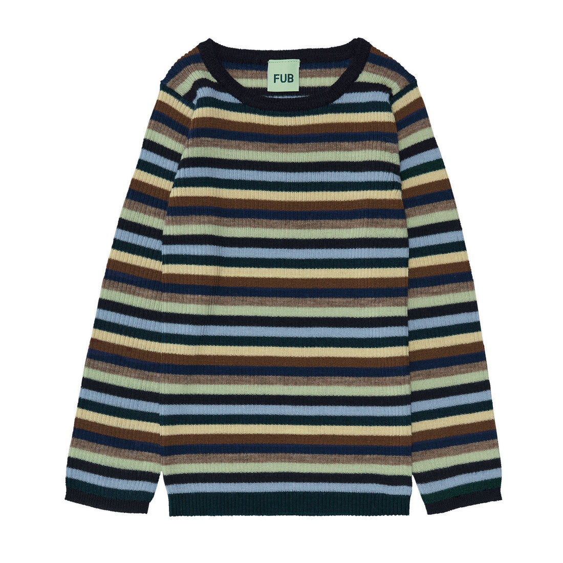 FUB Multi Stripe Rib Sweater