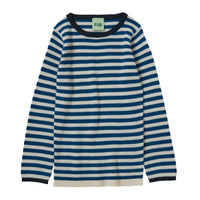 FUB Ecru/Pond Blue Rib Pullover
