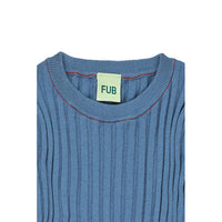 FUB Washed Indigo Rib Top