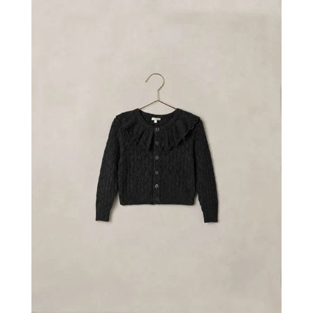 Noralee Black Ruffle Cardigan