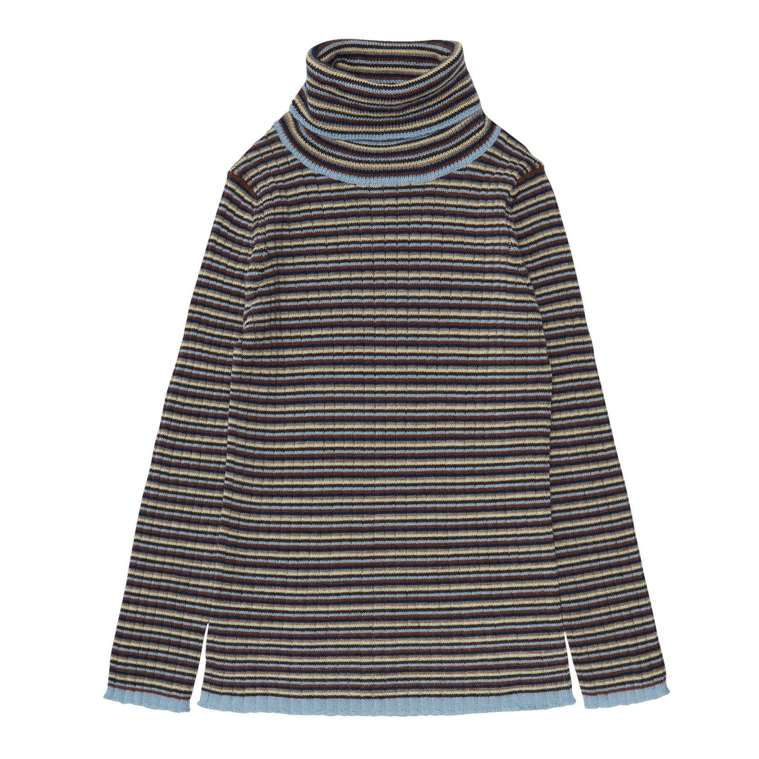 FUB Multi Stripe Turtleneck Sweater