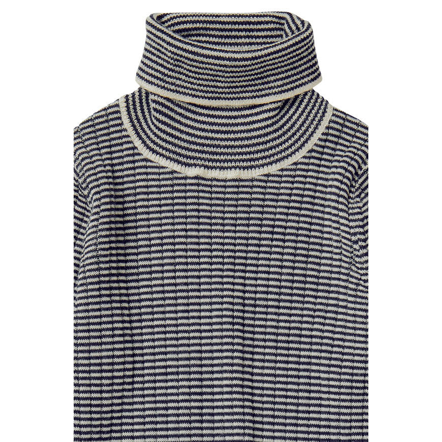 FUB Ecru/Dark Navy Rollneck Pullover