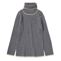 FUB Ecru/Dark Navy Rollneck Pullover