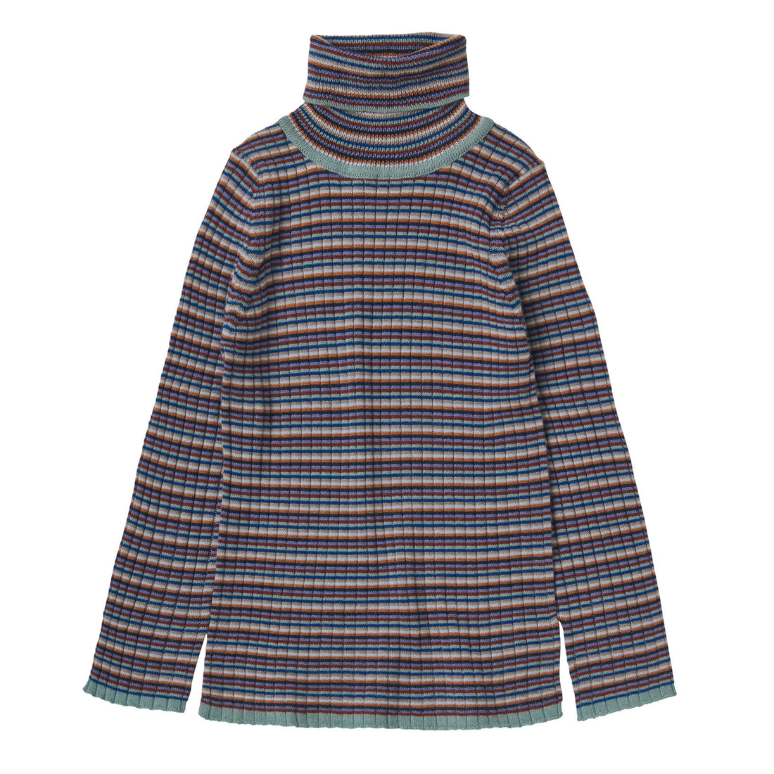 FUB Multi Stripe Rollneck Pullover