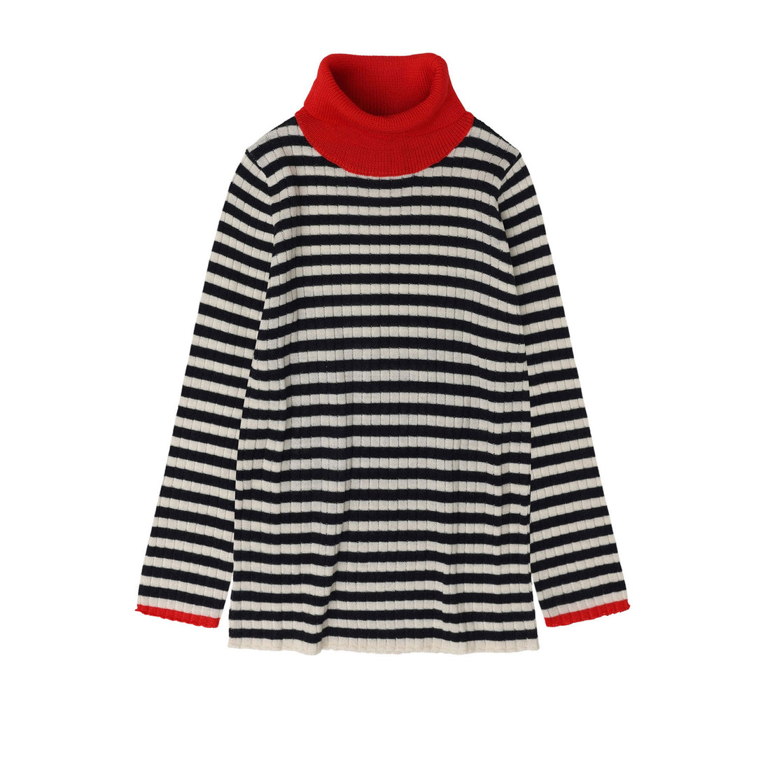 FUB Ecru/Dark Navy Rollneck Pullover