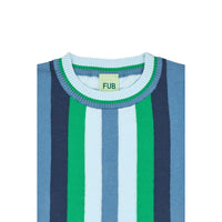 FUB Light Blue Striped Front Top