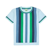FUB Light Blue Striped Front Top