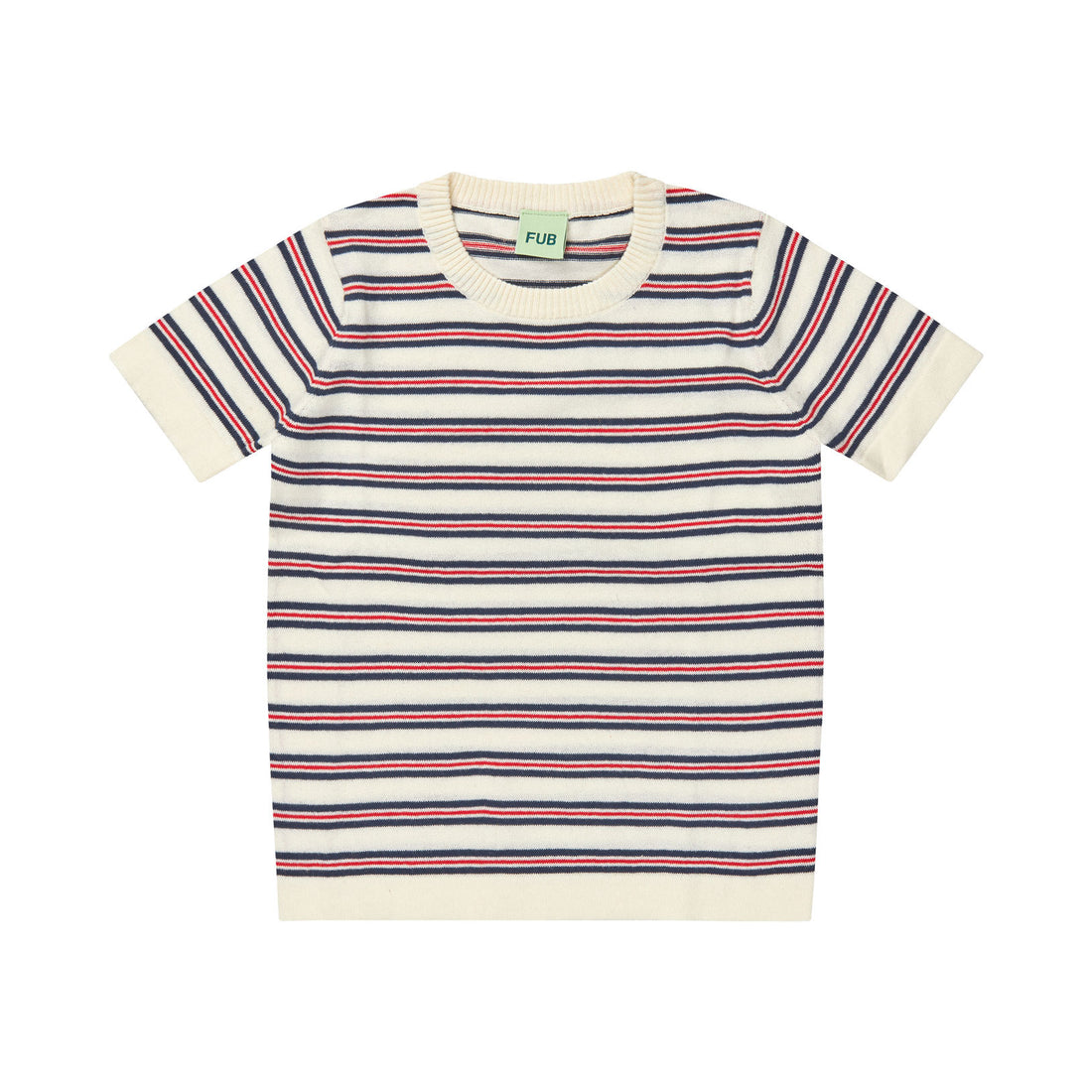 FUB Ecru/Dark Navy Striped Top
