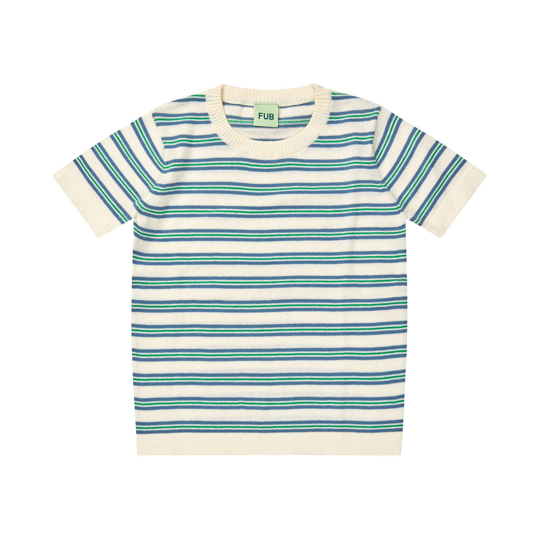 FUB Ecru/Washed Indigo Striped Top