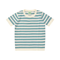 FUB Ecru/Washed Indigo Striped Top