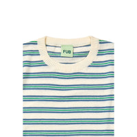 FUB Ecru/Washed Indigo Striped Top