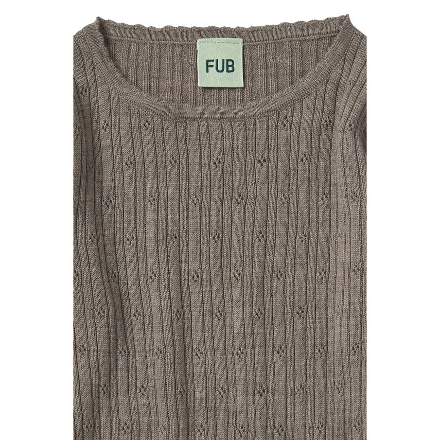 FUB Hazel Melange Pointelle Tee