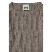 FUB Hazel Melange Pointelle Tee