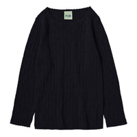 FUB Dark Navy Pointelle Tee