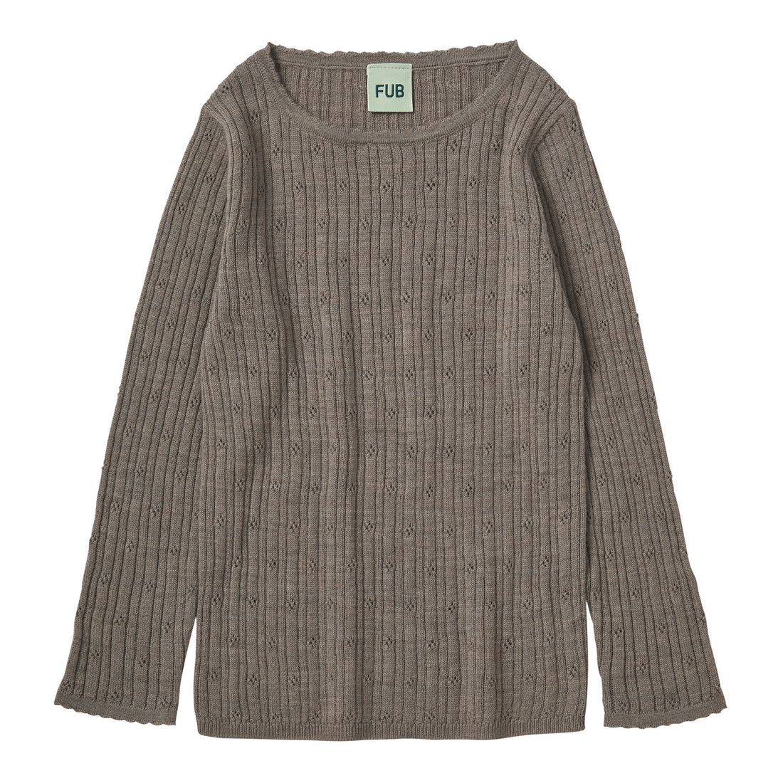 FUB Hazel Melange Pointelle Tee