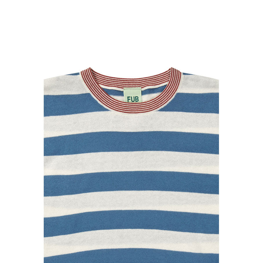 FUB Ecru/Washed Indigo Thick Striped Top