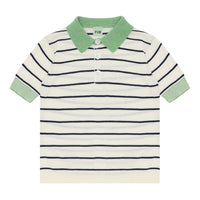 FUB Ecru/Dark Navy Striped Polo