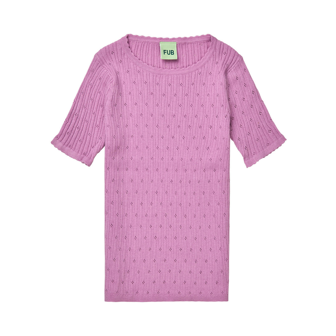 FUB Orchid Pointelle Top