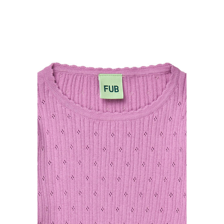 FUB Orchid Pointelle Top
