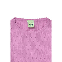 FUB Orchid Pointelle Top