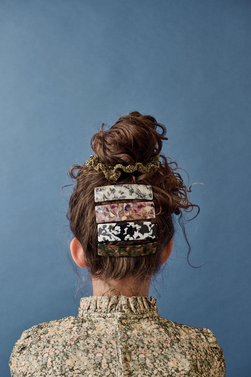 Knot Hairbands Olive Marbleized Barrette