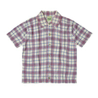 FUB Ecru/Check Printed Knit Shirt