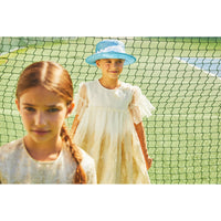 Mimisol Gold Embroidered Organza Dress