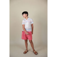 Lali Border Stripe Henri Shirt