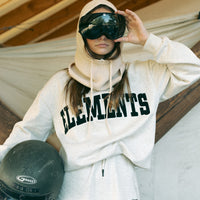 ELEMENTS Ivory Logo Crew Neck Sweatshirt