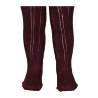 Marmar Copenhagen Deep Mulberry Pointelle Tights