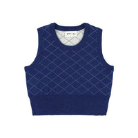 Morley Indigo Sleeveless Tapioca Pullover