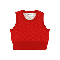 Morley Red Sleeveless Tapioca Pullover