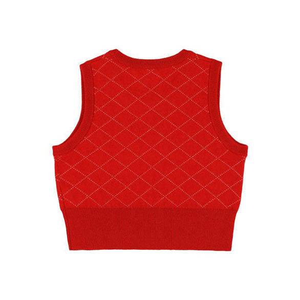Morley Red Sleeveless Tapioca Pullover
