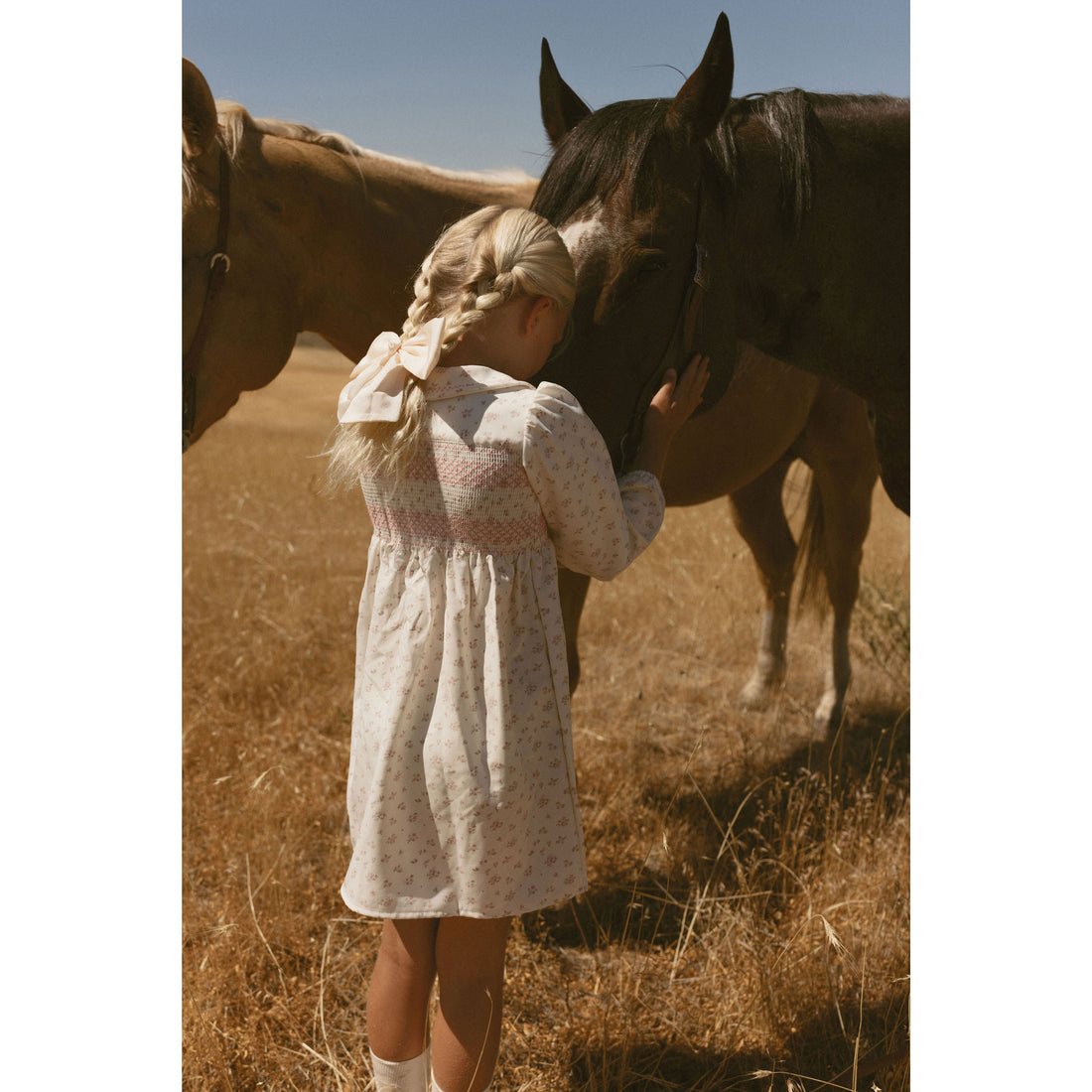 L by Ladida Cream Tiny Bud Smock Dress