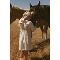 L by Ladida Cream Tiny Bud Smock Dress