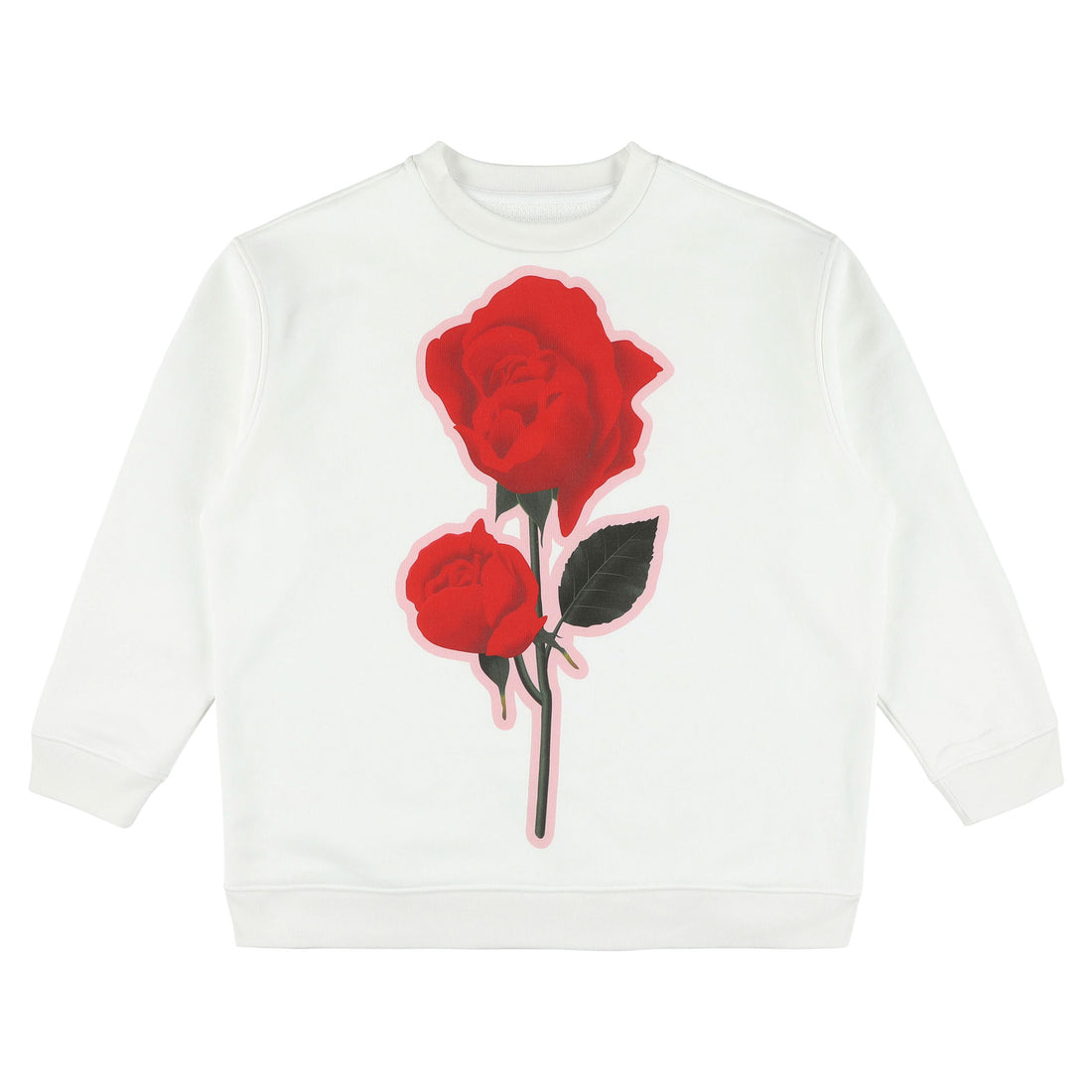 Caroline Bosmans Red Rose Felpa Sweatshirt