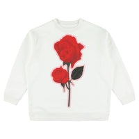 Caroline Bosmans Red Rose Felpa Sweatshirt