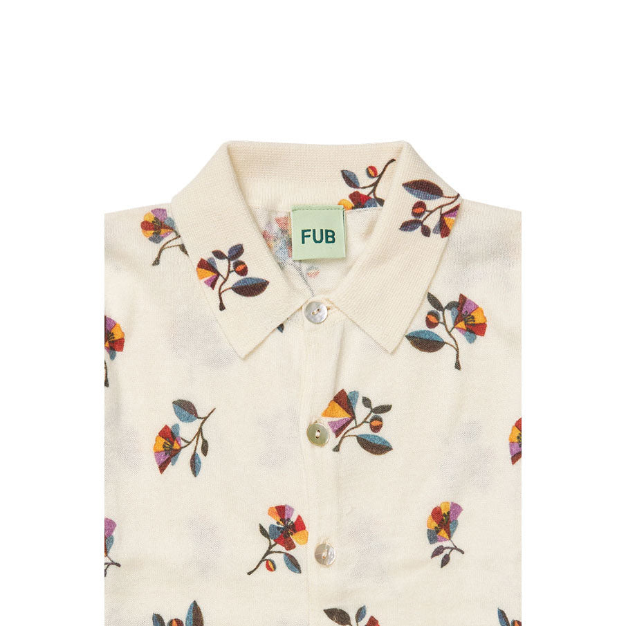 FUB Ecru/Flower Printed Shirt