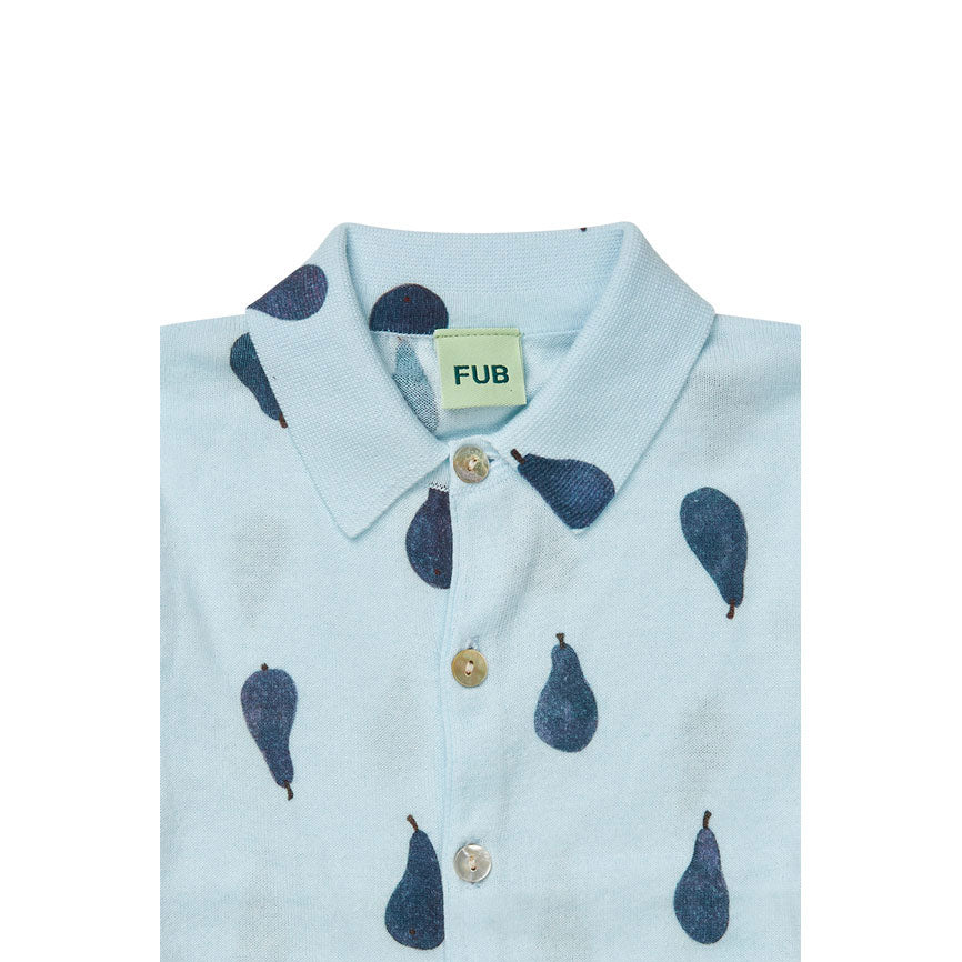 FUB Light Blue/Pear Printed Shirt