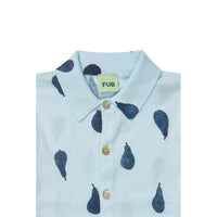FUB Light Blue/Pear Printed Shirt