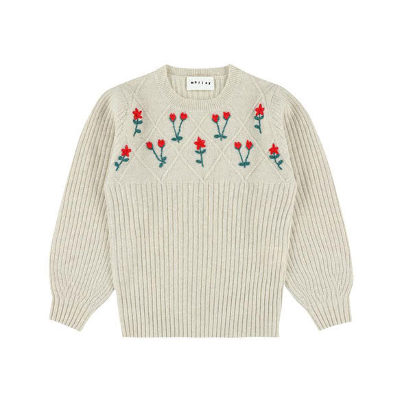 Morley Shearling Embroidered Tikka Pullover