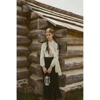 A4 Cream Tie Neck Blouse