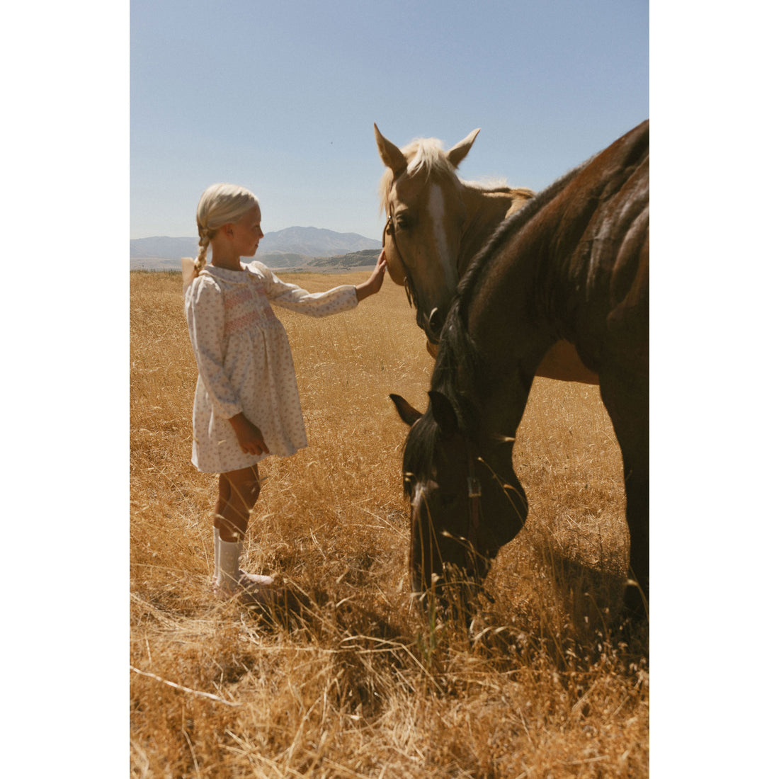 L by Ladida Cream Tiny Bud Smock Dress