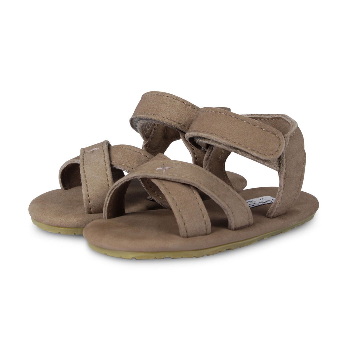 Donsje Truffle Nubuck Tobi Baby Sandals