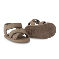 Donsje Truffle Nubuck Tobi Baby Sandals