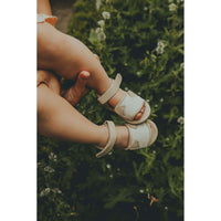 Donsje Cream Leather Cat Alina Baby Sandals