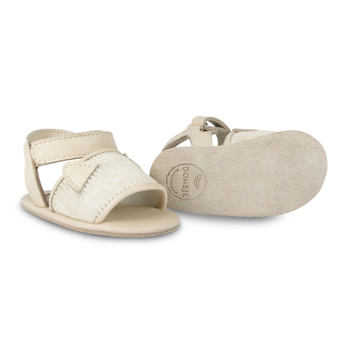 Donsje Cream Leather Cat Alina Baby Sandals
